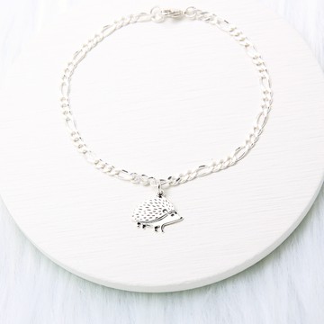 【Angel & Me】可愛 刺蝟 s925 純銀手鍊 腳鍊 生日禮 女朋友禮物