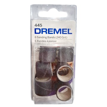 DREMEL 精美 12.7mm砂布套 #445 240 Grit 6入  1組