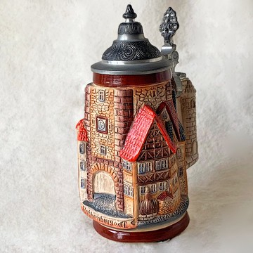 德國古堡造型陶壺 Thewalt Bear Stein Co 古典 珍藏古件 No.783