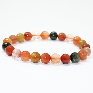 如鴻天然兔毛發晶手鏈女士福祿壽單圈手串石頭