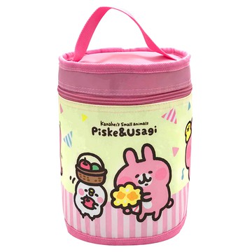 雅迪 卡娜赫拉的小動物圓筒保溫便當袋  22 x 16cm  1個  粉色