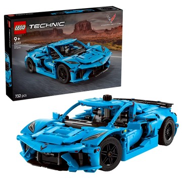 LEGO 科技系列 42217 Chevrolet Corvette Stingray Blue  1盒  藍色