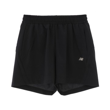 New Balance [New Balance]鬆緊抽繩短褲_女性_黑色_6562630189 版型正常