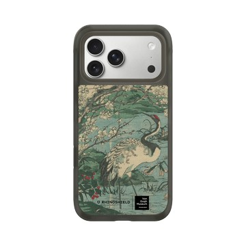 iPhone 17 Pro Max AirX 本質黑 - Van Gogh Museum - 鶴與櫻花選自草木花鳥圖會系列
