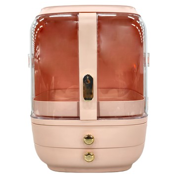 半島良品 多功能化妝品收納盒  粉色  1個