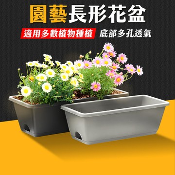 台灣現貨 長形花盆 盆托一體 長方形花盆 長形盆 花盆種菜盆 盆栽容器 控根盆 菜盆 花槽 植物花盆 霍倫盆 艾瑪