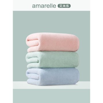 五星級酒店高端浴巾毛巾方巾三件套成人家用純棉吸水速干全棉裹巾