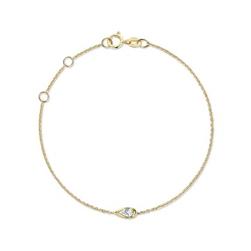 Lumièr 梨形切割鑽石手鍊