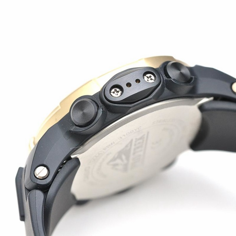 CASIO PRO TREK デジタル腕時計 ブラック/ゴールド