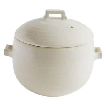 MEISTER HAND OKATTE系列 2合炊飯陶鍋 白色  1個  22cm