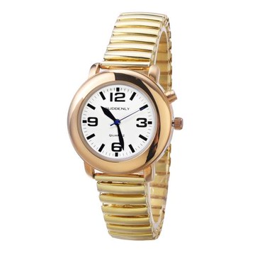 薩德利老人手表盲人手表報時報日期手表老人女士皮帶表