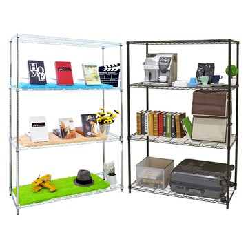 【居家cheaper】MIT四層鐵力士架45X120X150cm電鍍銀