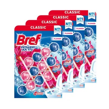 德國Bref馬桶芳香清潔球50g*3入-鮮花x4組