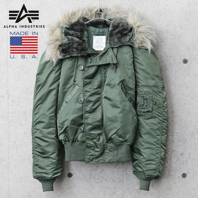 USA製　ALPHA INDUSTRIES　ミリタリージャケット