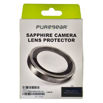PURe.geaR 普格爾 藍寶石金屬框鏡頭保護貼  APPLE IPHONE 16Pro/Pro Max  1組