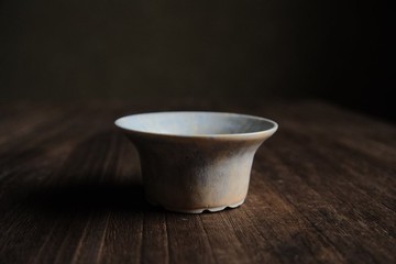 沒有晚霞的秋季傍晚・敞口花盆2