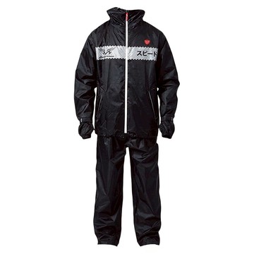 DongShen 東伸 領航者背包二件式雨衣 高領連身帽設計 雙拉鍊設計 背開式反光拉鍊  XL(165~175cm)  黑色