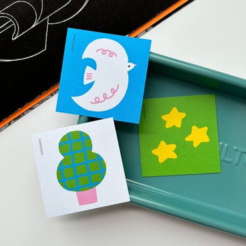 假期系列 便籤紙/便條紙  可愛撞色備忘貼可撕手帳便箋備忘速記