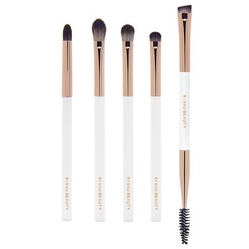 極簡白色刷具系列 - 眼部刷具5隻組 I 刷具組 眼影刷 眉刷 暈染刷