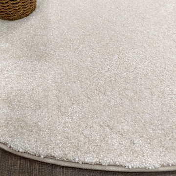 范登伯格 - 巧柔 超柔軟仿羊毛地毯 - 淺米 (130cm圓)