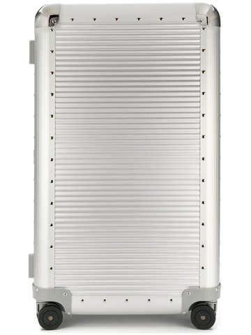 FPM Milano - large luggage - unisex - Leather/Polyester/PVC/Aluminium - One Size - Silver