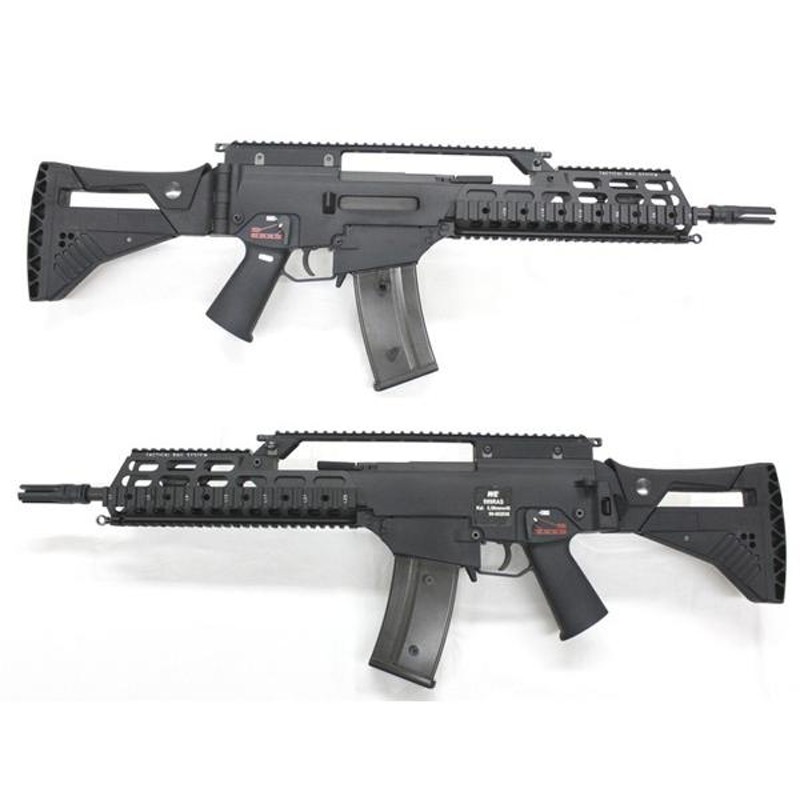 新品】WE-TECHガスブローバックライフル G39C (G36C) IDZ カスタム 暑苦しく リアル刻印 ブラック 伸縮