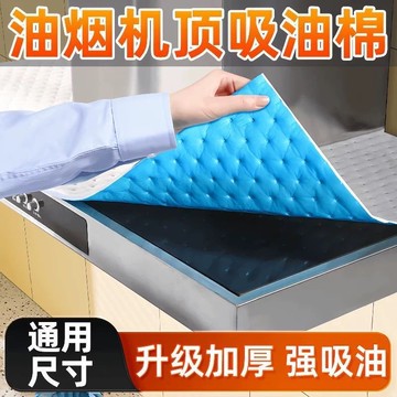 🔥臺灣出貨🔥油煙機頂部防油墊廚房防油貼紙防塵吸油棉防油墊片家用加厚