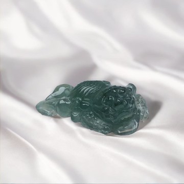 【招財神獸】冰綠翡翠貔貅 | 天然A貨翡翠 | 送禮