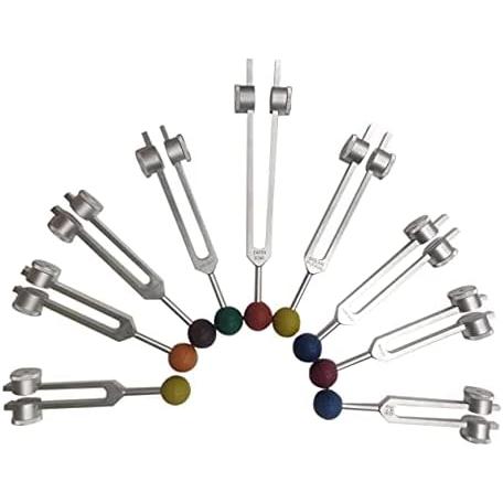 Chakra Tuning Forks Set of Weighted