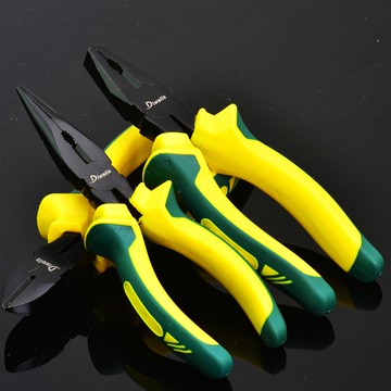 得威斯鋼絲鉗子五金工具發黑精品6寸8寸老虎鉗子克絲鉗平口鉗子