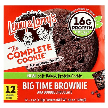 Lenny & Larry's, 完整餅乾®，大型布朗尼，12 塊餅乾，每塊 4 盎司（113 克）