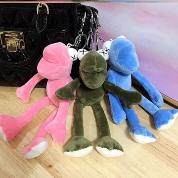 長腿青蛙掛件學生斜挎包書包毛絨掛飾長腿青蛙玩具小禮品掛件1入