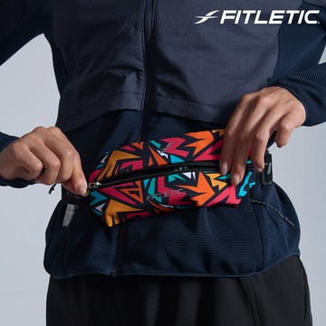 Fitletic Mini Sport Plus防潑水運動腰包MINIP 五彩塗鴉｜跑步 路跑 慢跑 越野跑 馬拉松 輕量 反光