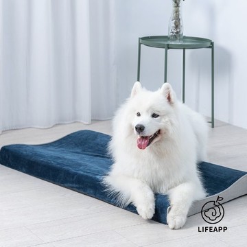LIFEAPP 舒弧墊 狗體工學 寵物緩壓墊 - M:W80xD58xH5~8cm ±5%-宇宙藍