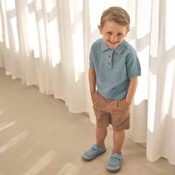 Brands4kids 素面藍綠色短袖POLO衫_Enfant系列