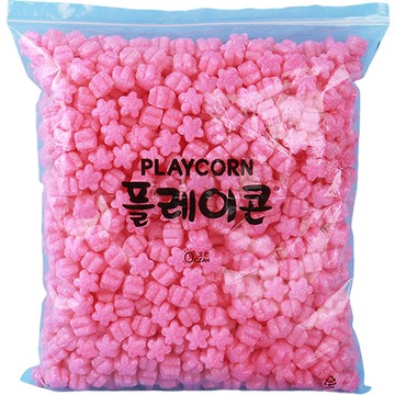 Playcorn 花朵造型玉米黏土補充包 800入組 粉紅色  1組  粉色的