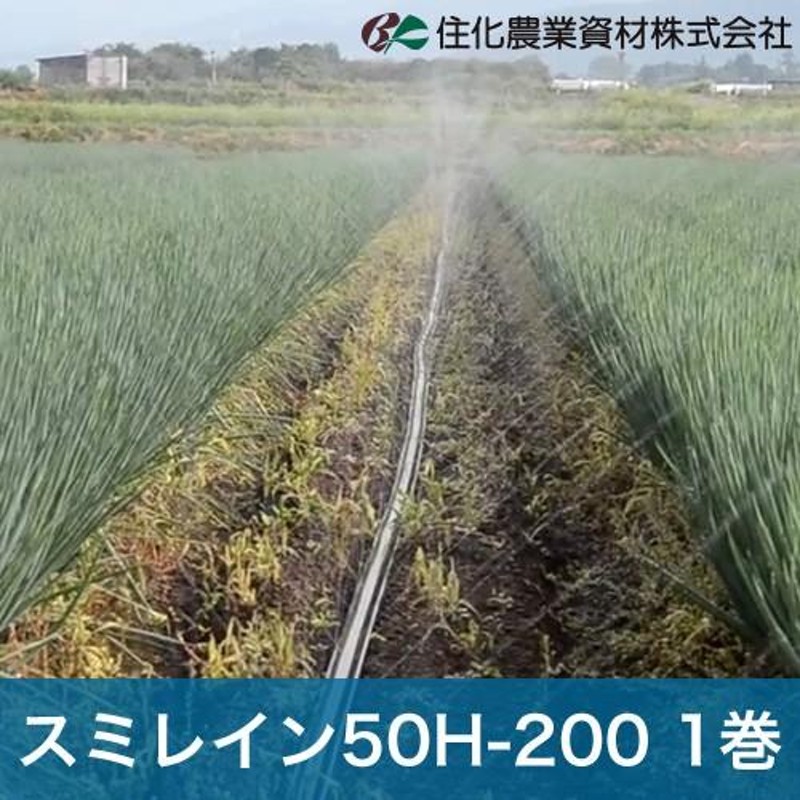 住化農業資材 灌水チューブ スミレイン50H-200 WB3643 100M×1巻 露地向け 潅水 散水 散水幅20M 農業用 | LINEショッピング