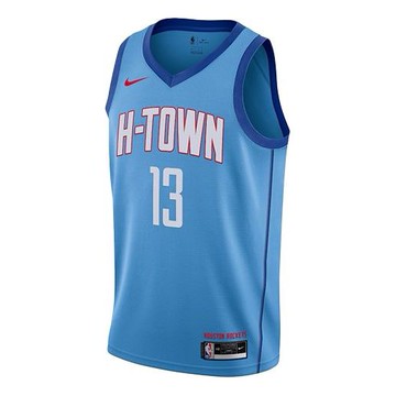 Houston Rockets City Edition Nike Men's Harden NBA Swingman Jersey Blue