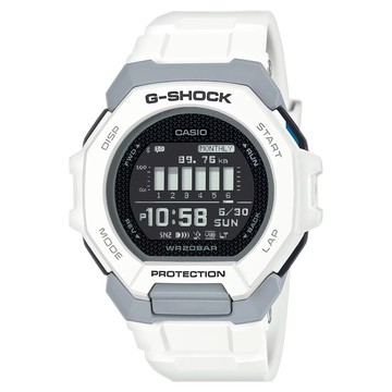 CASIO 卡西歐 G-SHOCK 藍芽多功能記步防震電子錶 GBD-300-7  白色