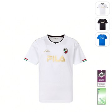 【FILA】男性 吸濕排汗 短袖 圓領T恤-白色 1TEY-1500-WT