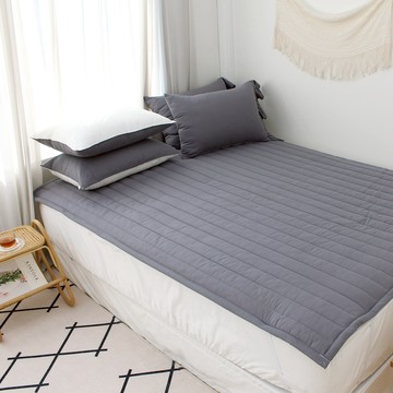 CHOUETTROOM 簡約半微米鬆緊帶式睡墊  炭灰色  110 x 200cm
