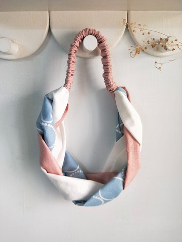 編織髮帶-舒適的生活-藍