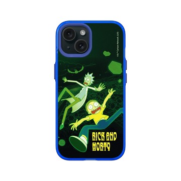 iPhone 15 Clear 激光藍 - 瑞克和莫蒂 Rick and Morty - 瑞克和莫蒂-多元宇宙