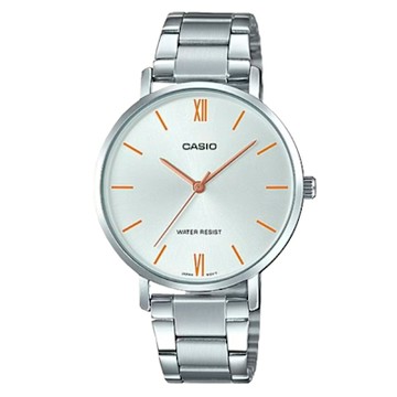 CASIO 卡西歐 氣質文青鋼帶女錶 LTP-VT01D-7B