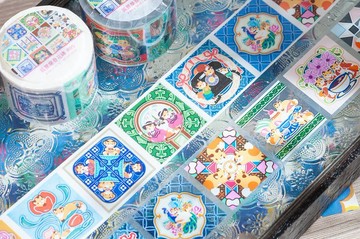 │狐狸摩登古花磚│40mm紙膠帶