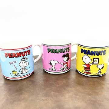 嘻嘻日貨🐾 現貨 日本製 山加 美濃燒 SNOOPY 史努比 查理布朗 露西 陶瓷 馬克杯 350ml