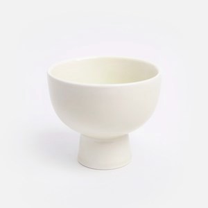 查莉強化瓷高腳碗9cm 映湖青