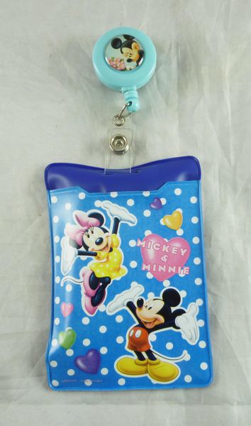 【震撼精品百貨】Micky Mouse 米奇/米妮  票夾-藍【共1款】 震撼日式精品百貨