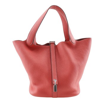 [日本直送] 愛馬仕 Picotin Lock 22 mm Taurillon Clemence 紅色 D 女款手袋 [二手]