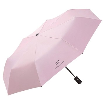 咪咪購物 8骨抗UV自動傘 336g  淺粉色